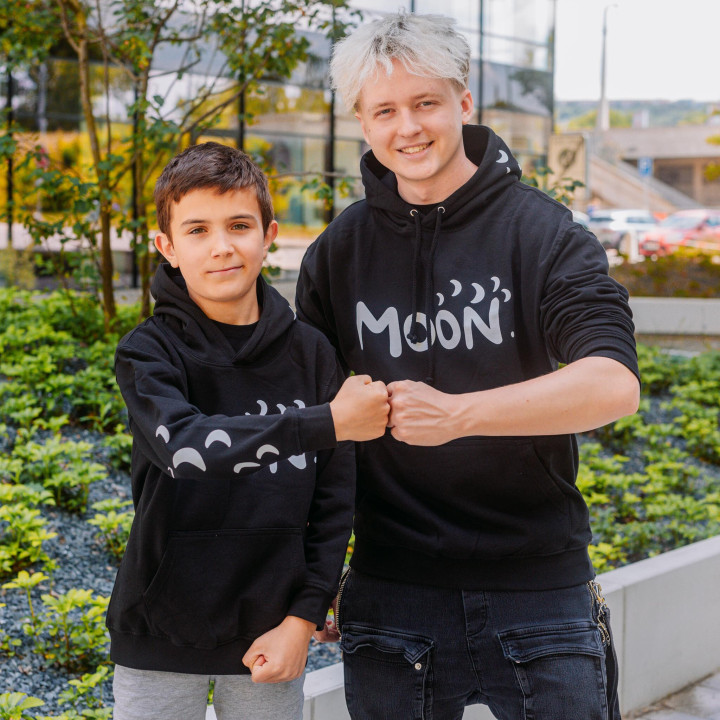Dětská mikina Moon černá