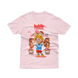 Dětské tričko Bobík růžové