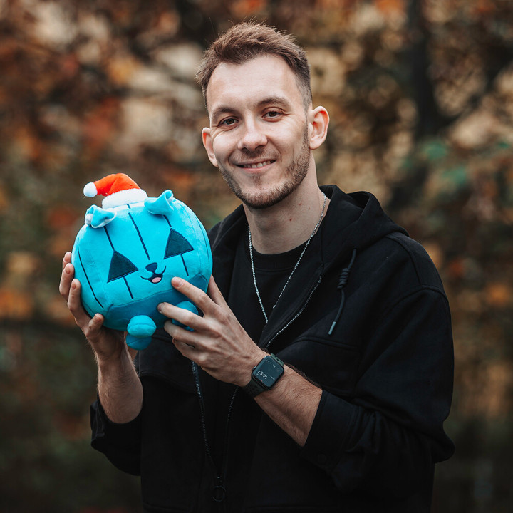 Plyšák - Pumpkin Dog blue