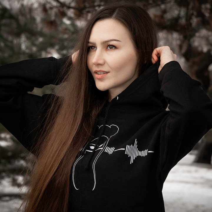 Mikina Theresa Blueberry Laught