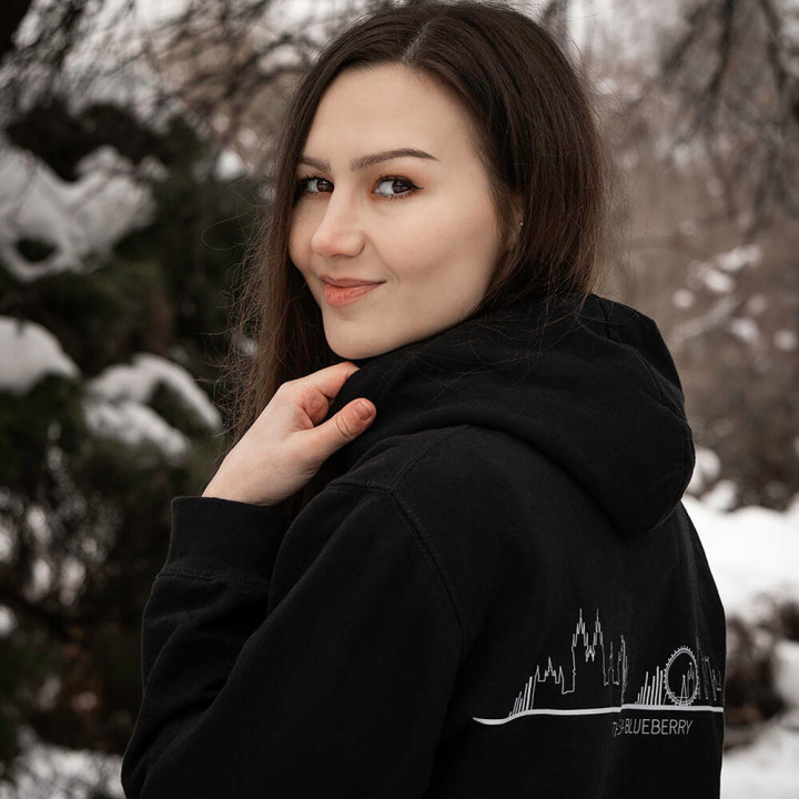 Mikina Theresa Blueberry Laught