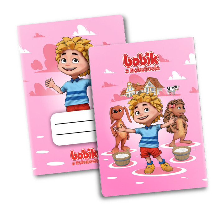 Sešit Bobík růžový