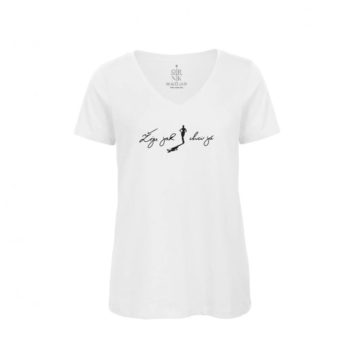 Tričko Holki | Žiju jak chci já bílé