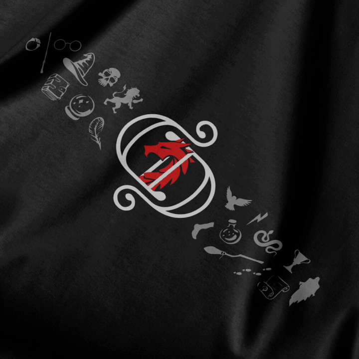 Tričko Caged Dragon červené