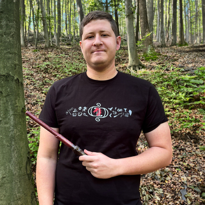 Tričko Caged Dragon červené