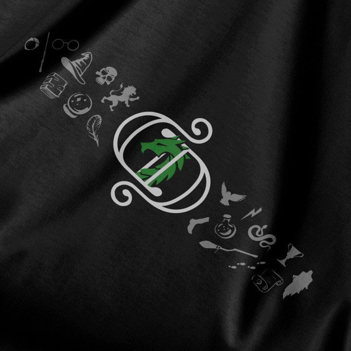 Tričko Caged Dragon zelené