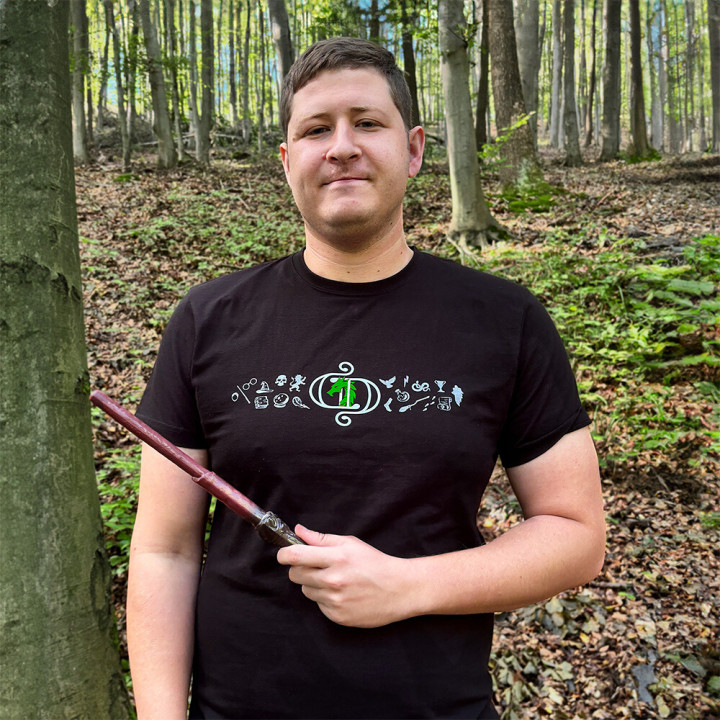 Tričko Caged Dragon zelené