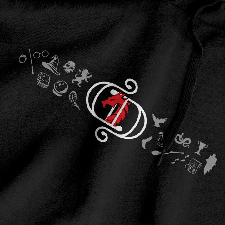 Mikina Caged Dragon červená