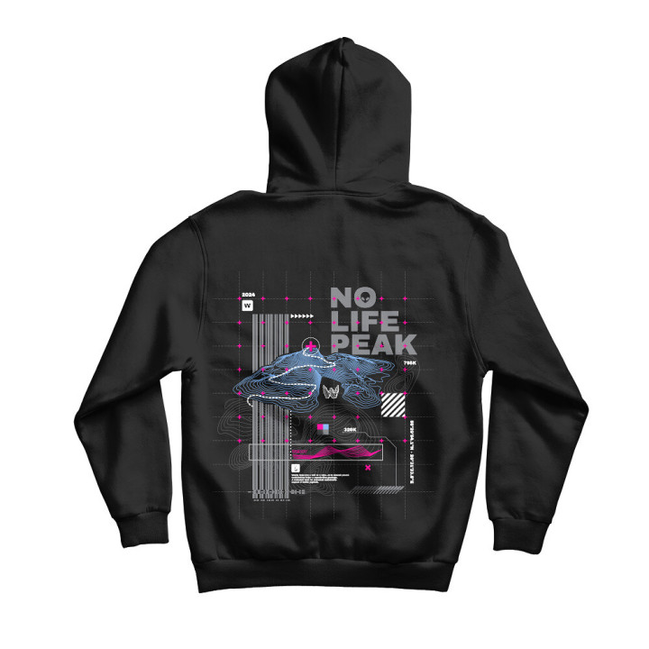 Mikina Wedry Topography Black