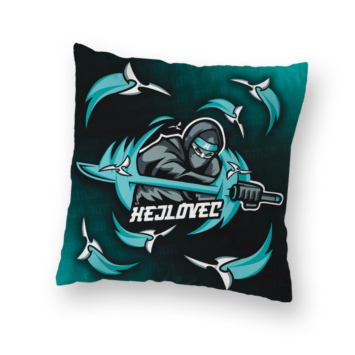 Polštář Hejlovec tyrkysový