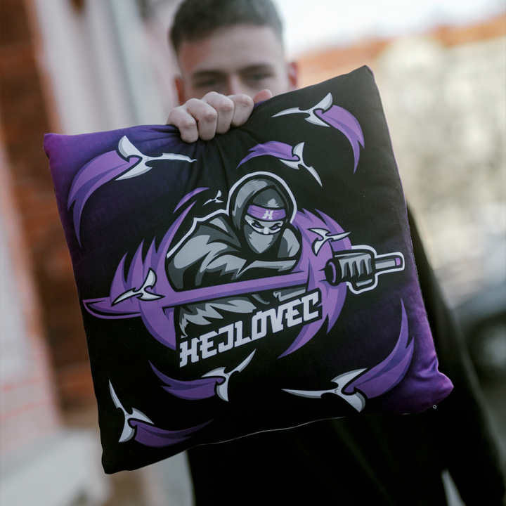 Polštář Hejlovec fialový