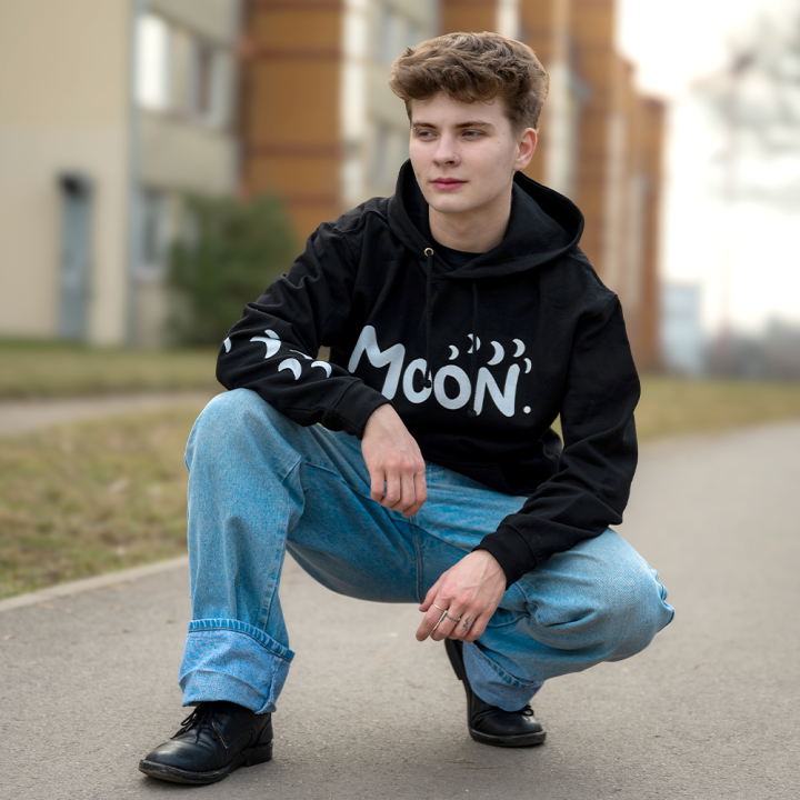 Dětská mikina Moon černá