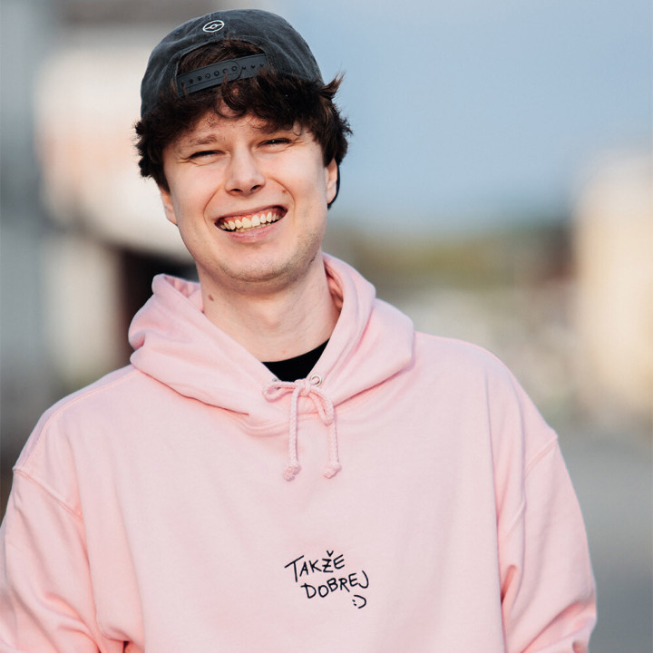 Dětská mikina Mattem takže dobrej Pink