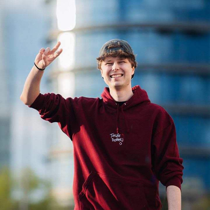 Mikina Mattem takže dobrej Burgundy