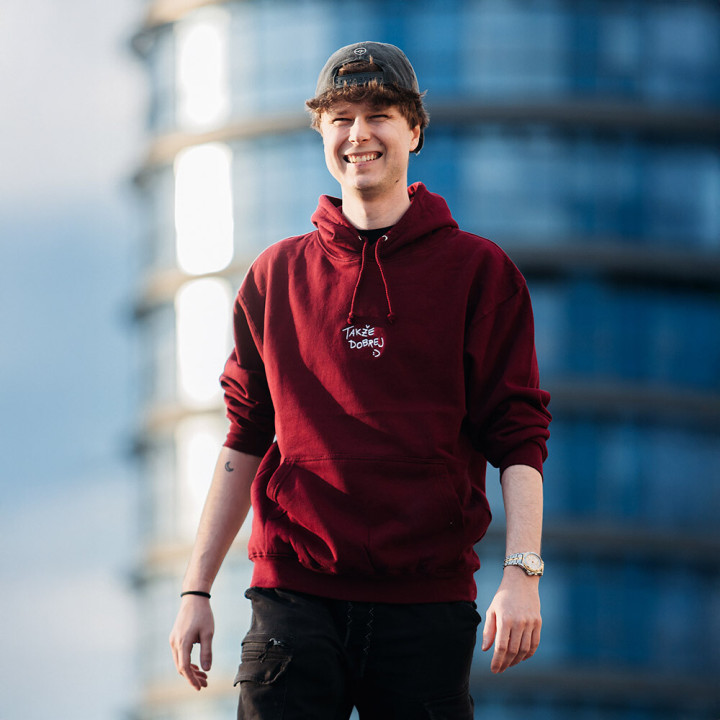 Dětská mikina Mattem takže dobrej Burgundy