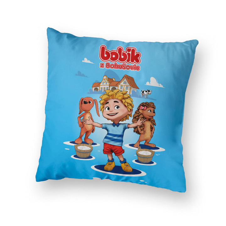 Polštář Bobík modrý