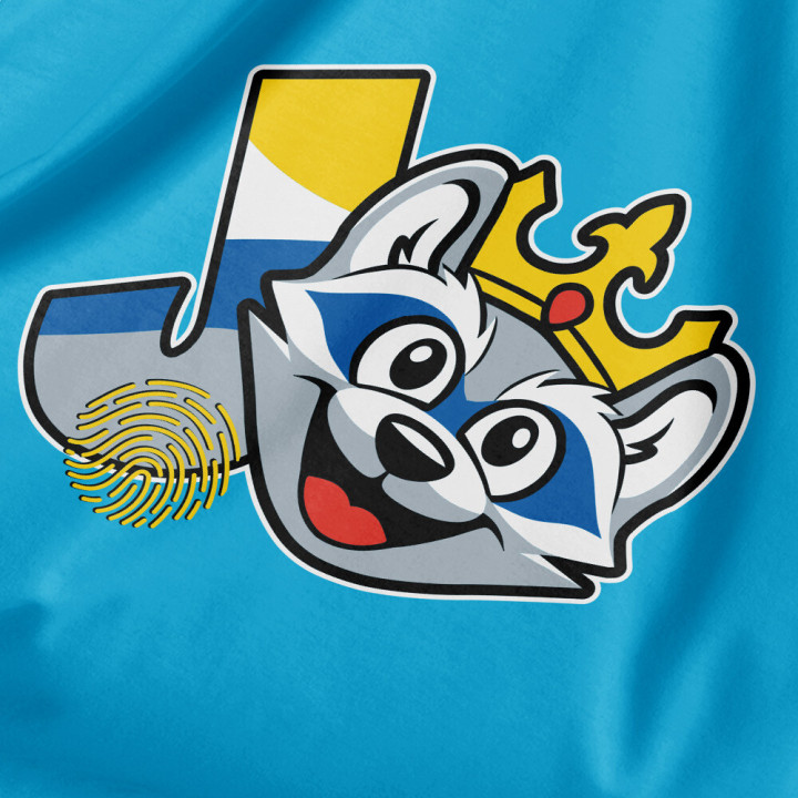 Tričko Jongles Otisk blue