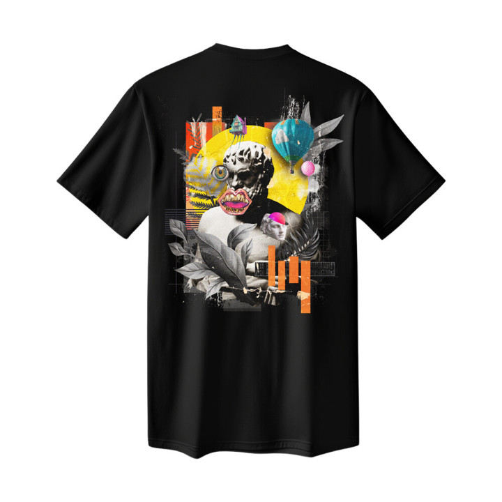 Tričko Vidrail Overthinking black