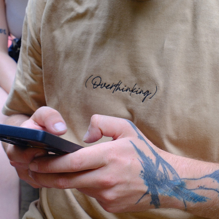 Tričko Vidrail Overthinking sand