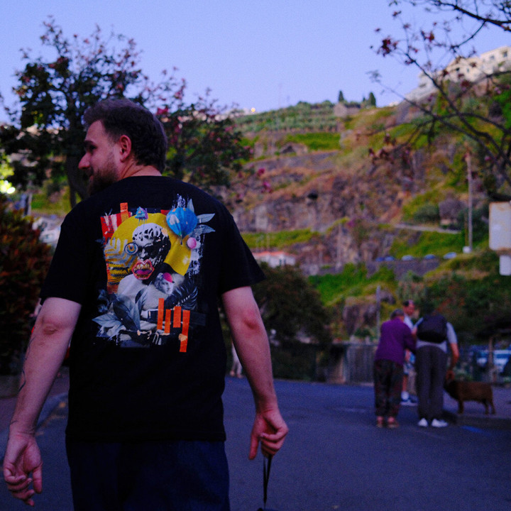 Tričko Vidrail Overthinking black