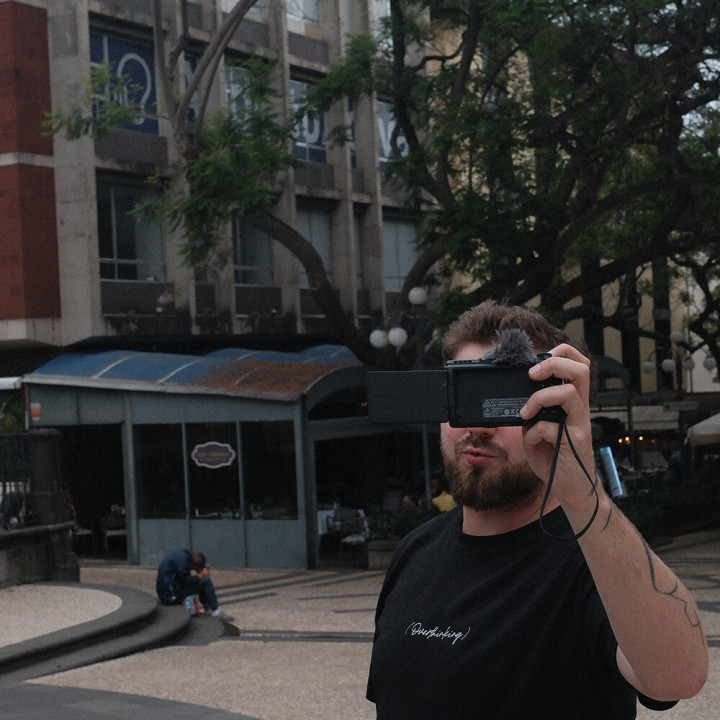 Tričko Vidrail Overthinking black