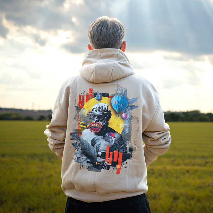 Mikina Vidrail Overthinking sand