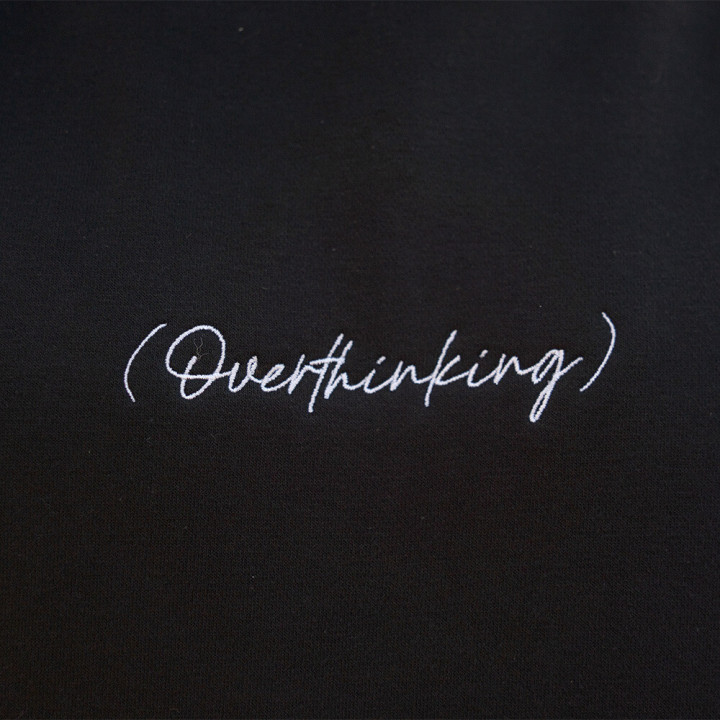 Mikina Vidrail Overthinking black