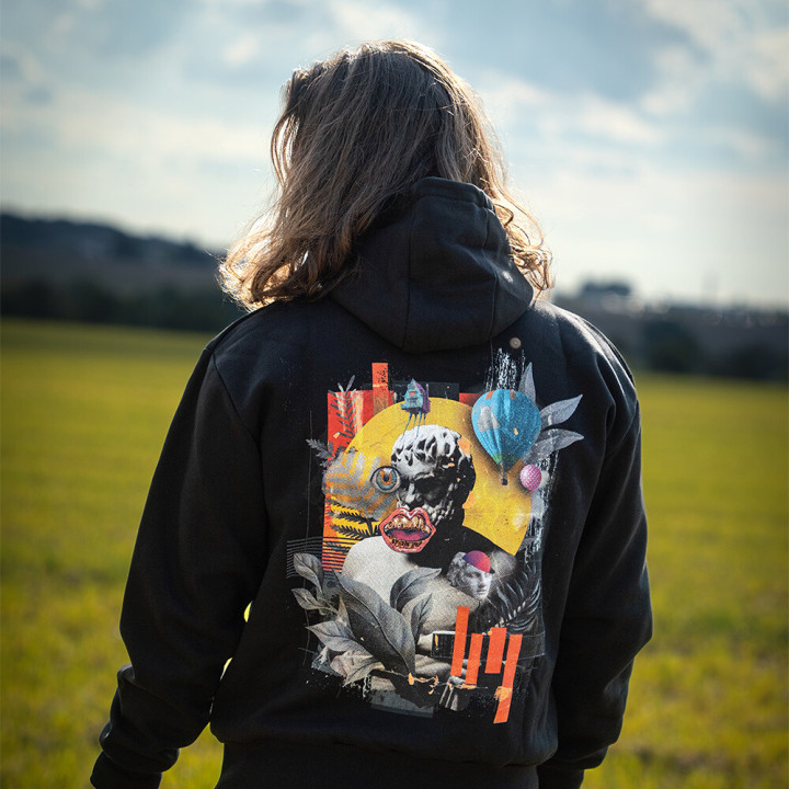 Mikina Vidrail Overthinking black