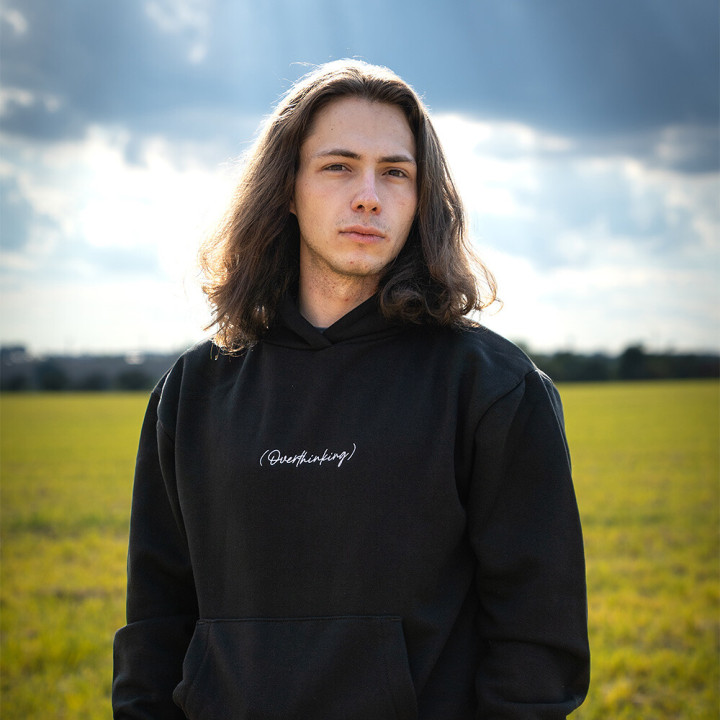 Mikina Vidrail Overthinking black