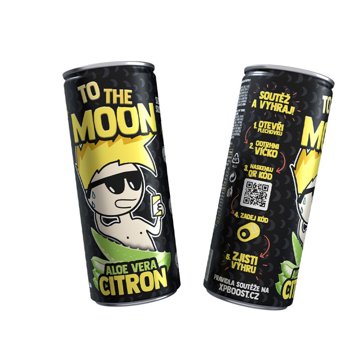 Mr. Moon ovocný nealkoholický nápoj s Aloe Vera a Citrón - 0,25ml