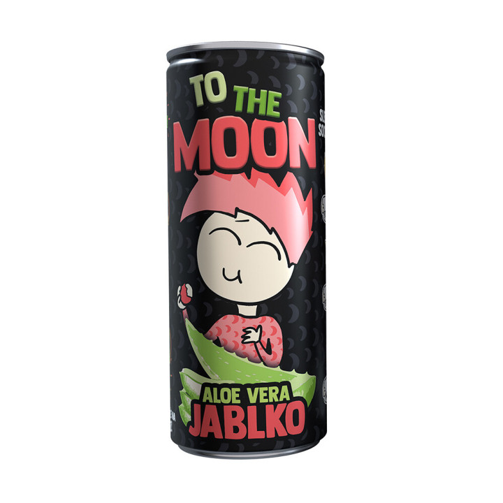 Mr. Moon ovocný nealkoholický nápoj s Aloe Vera a Jablko - 0,25ml