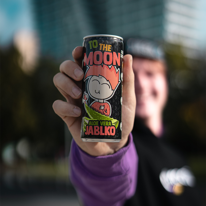 Mr. Moon ovocný nealkoholický nápoj s Aloe Vera a Jablko - 0,25ml