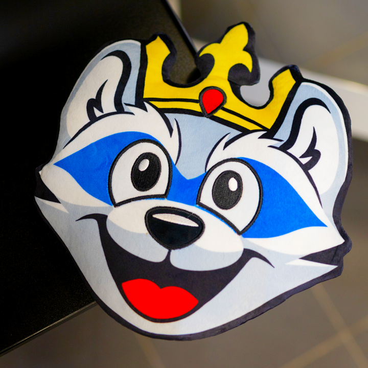 Plyšový polštář Jongles