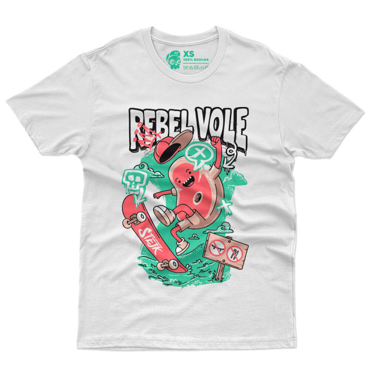 Tričko Stejk Skater white