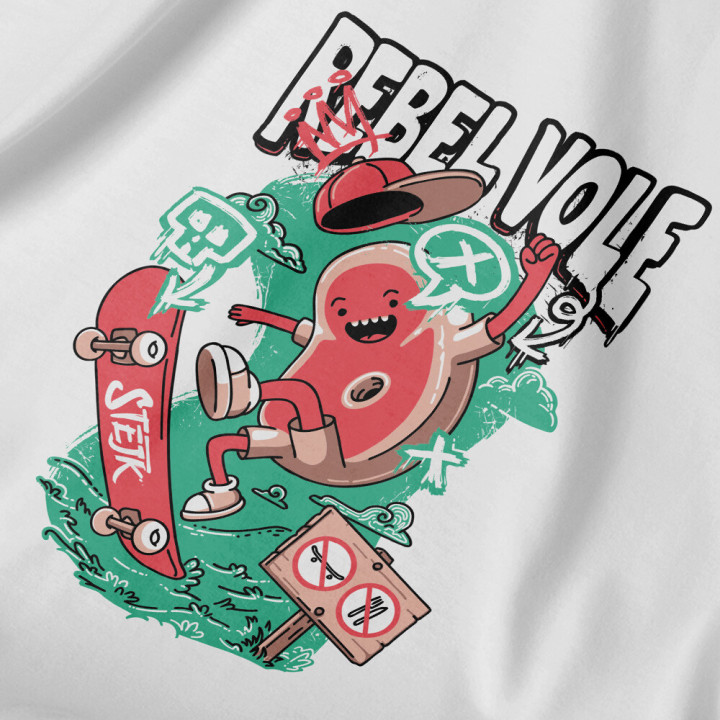 Tričko Stejk Skater white