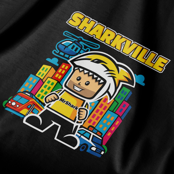 Tričko MrShark Sharkville