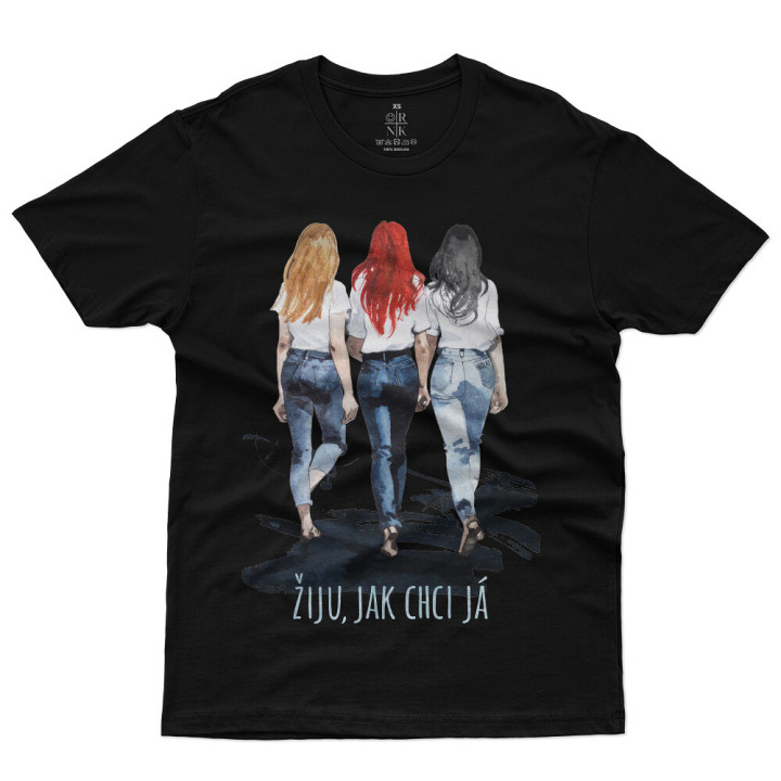 Tričko Holki Žiju jak chci já 2.0