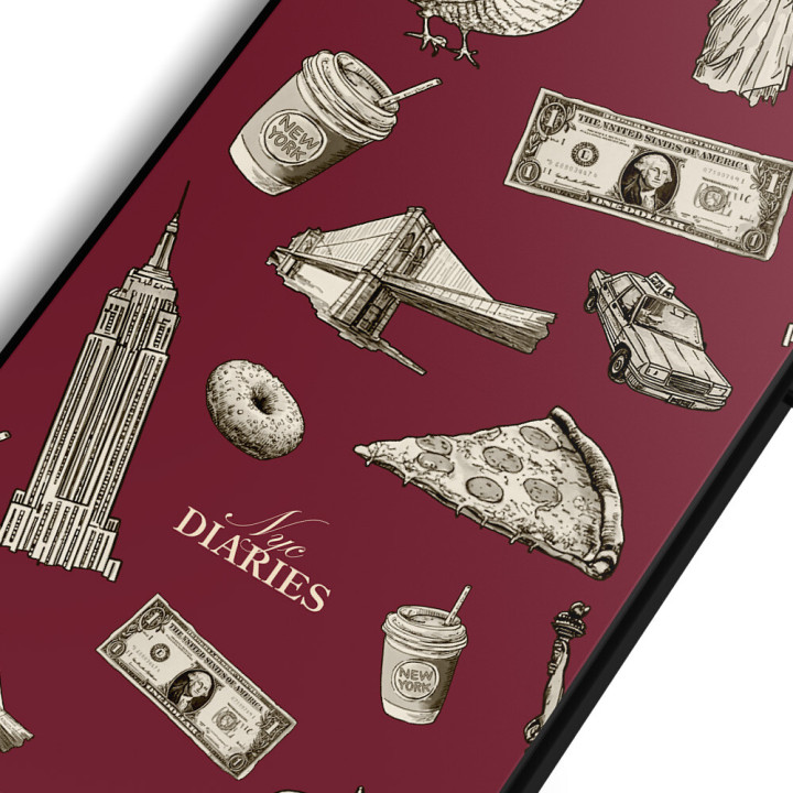 NYC Diaries I Burgundy case