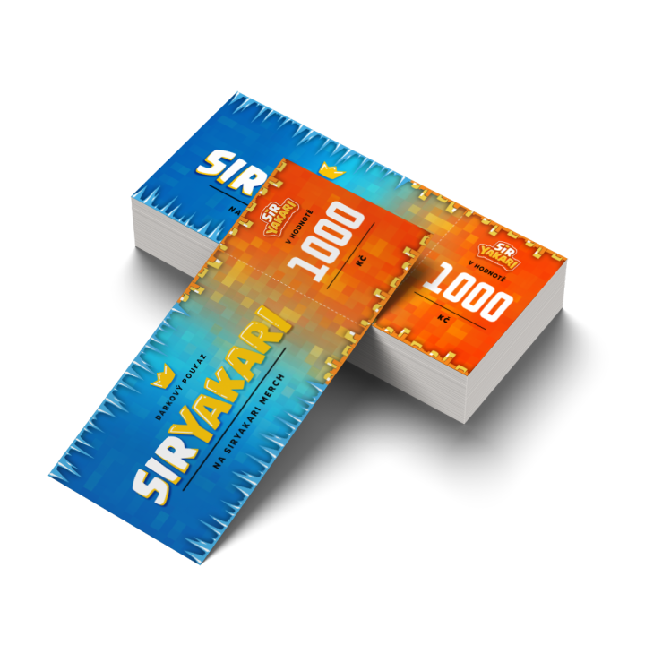 Dárkový poukaz SirYakari 1000Kč