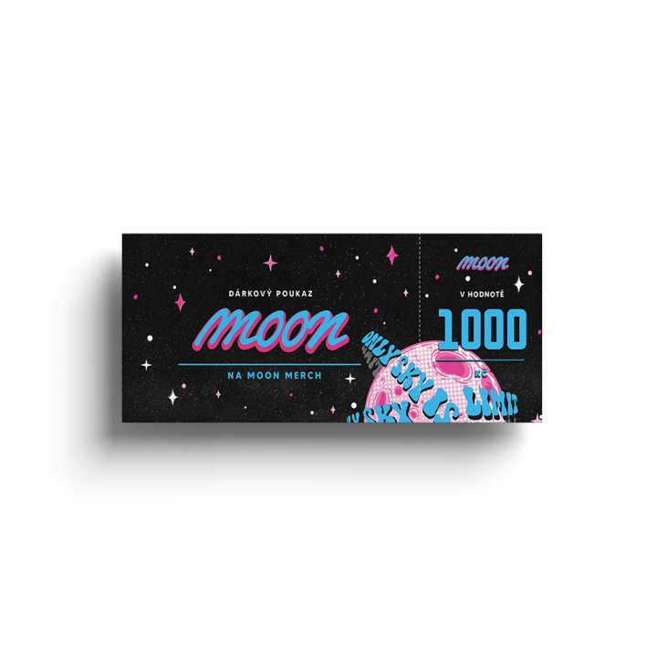 Dárkový poukaz Moon 1000Kč