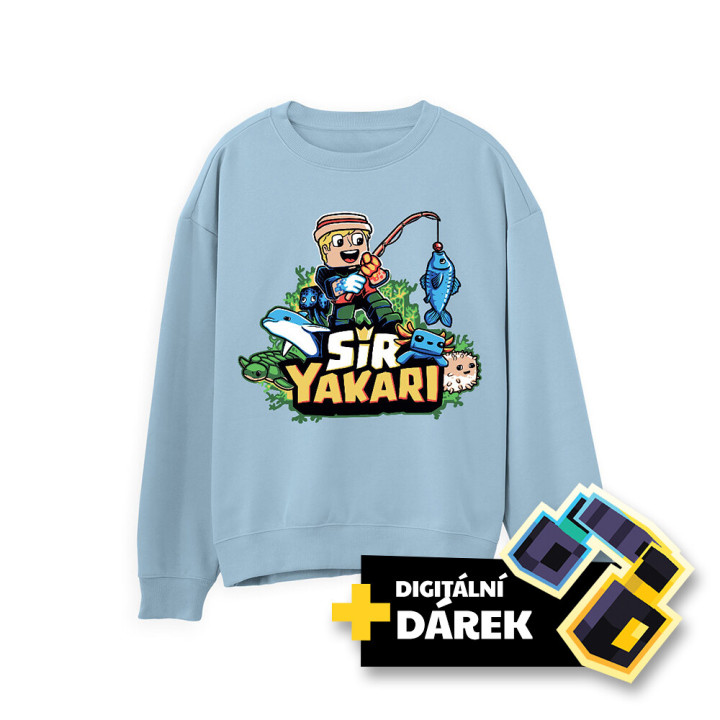 Limitovaný dětský crewneck SY Rybář modrý