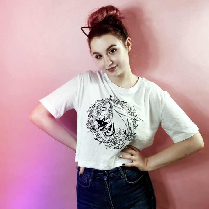 Crop Top Káťa Zee Bílý