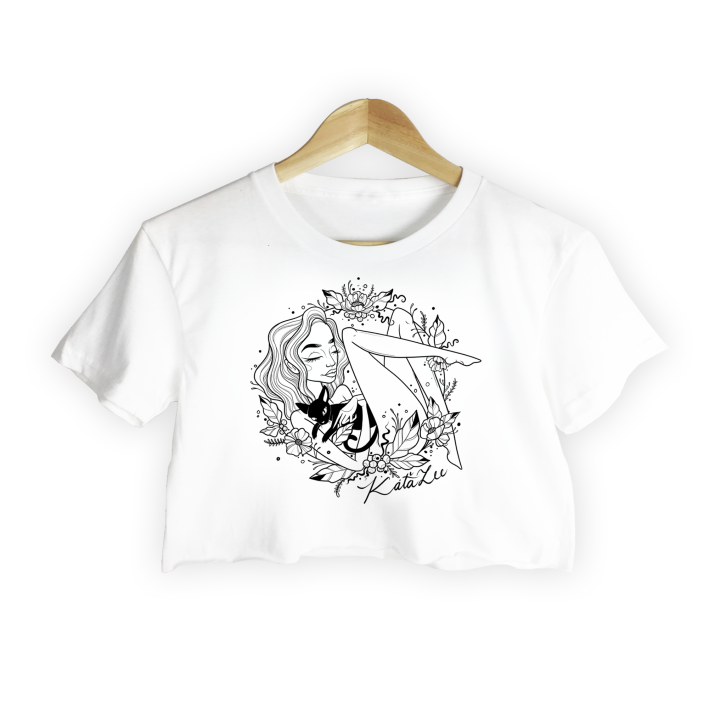 Crop Top Káťa Zee Bílý