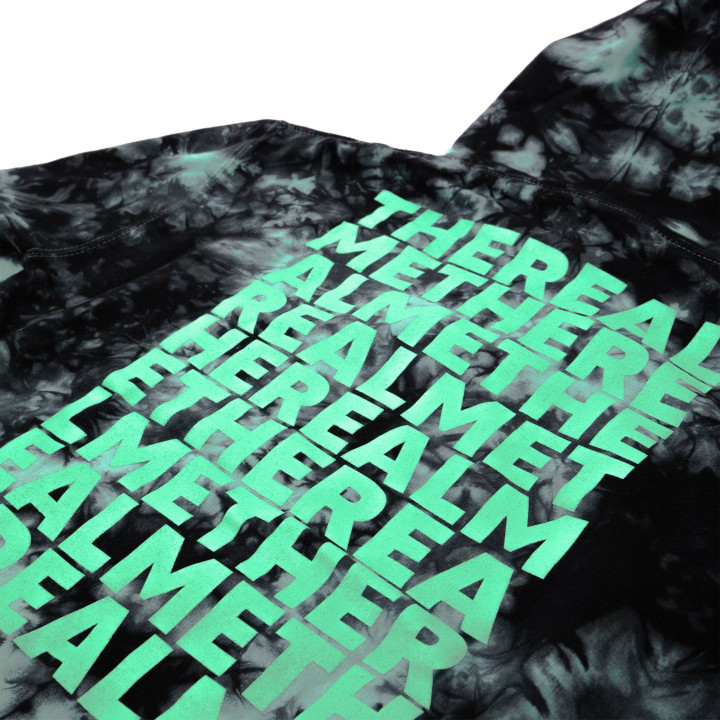 Mikina Terysa Tie Dye Black