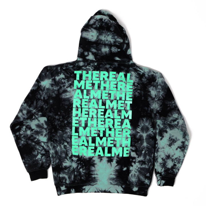 Mikina Terysa Tie Dye Black