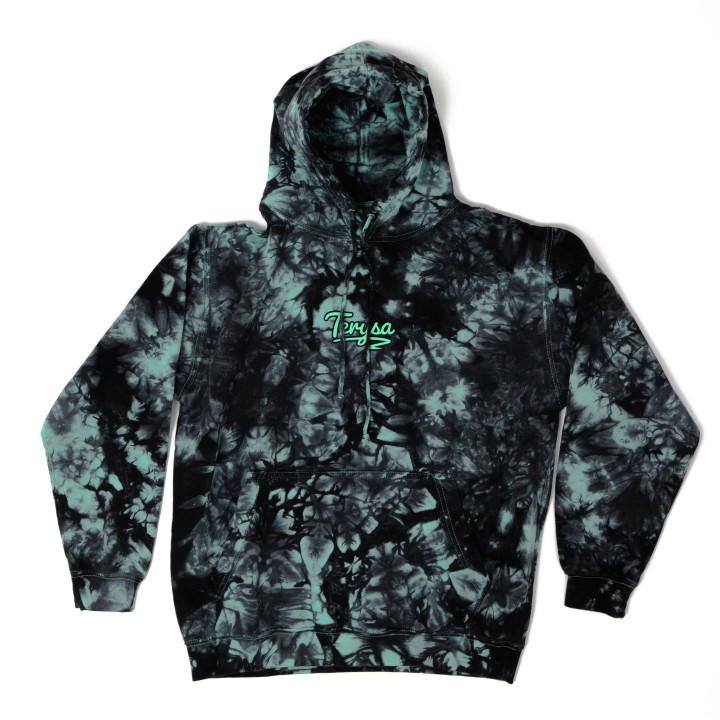 Mikina Terysa Tie Dye Black