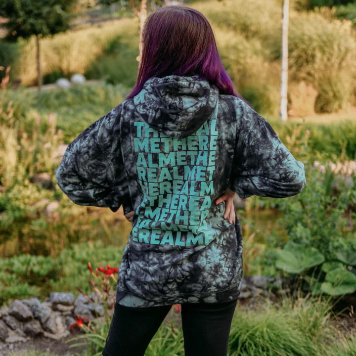 Mikina Terysa Tie Dye Black