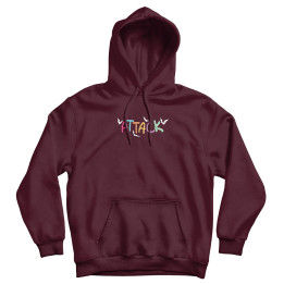 Mikina Attack Rainbow Red